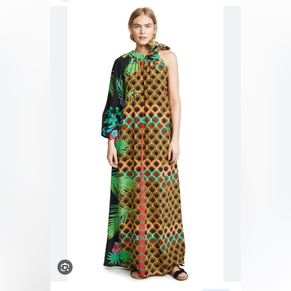 Cynthia Rowley Kipling Silk Maxi Dress
